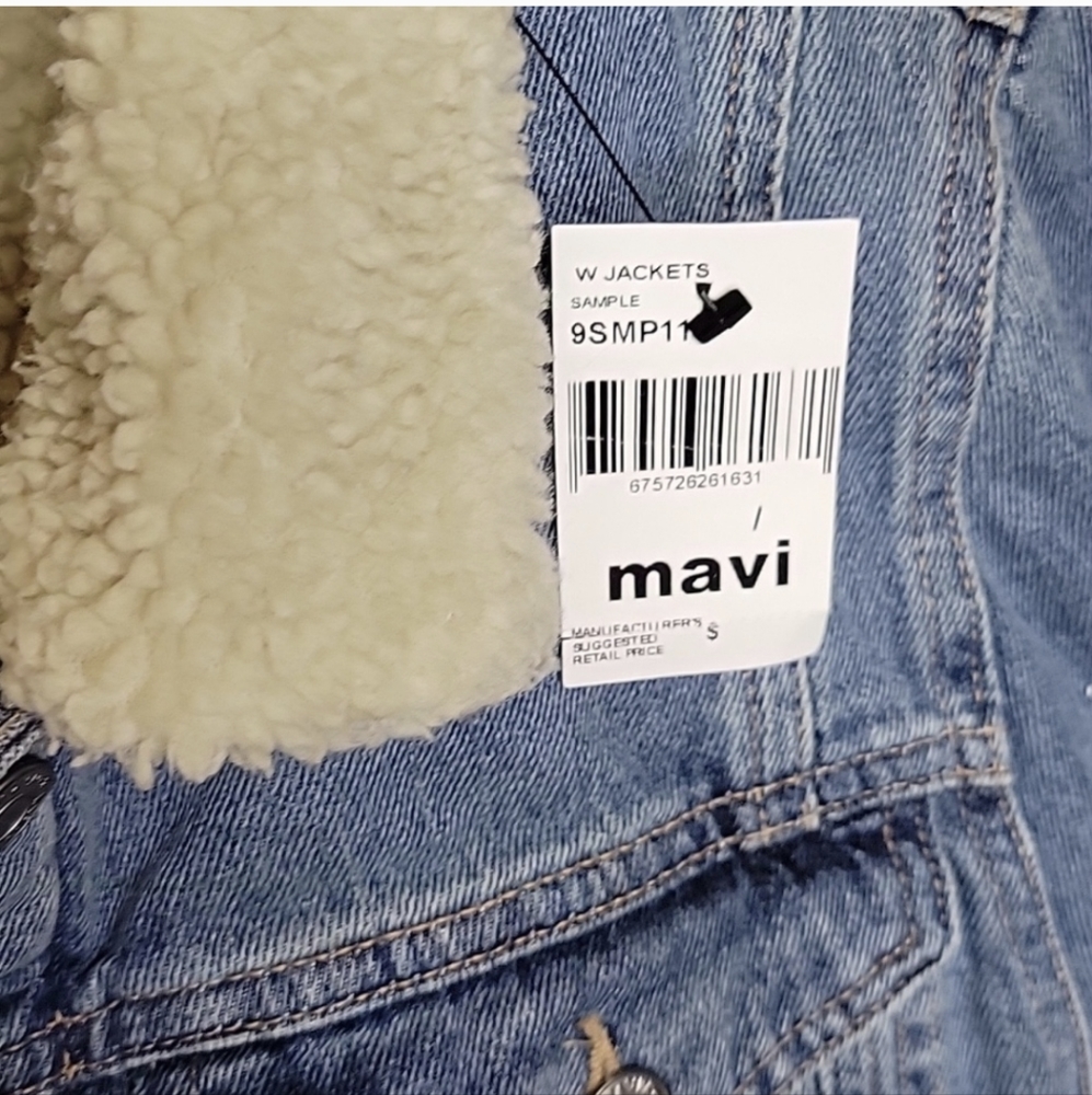 NWT Men's Mavi Denim Sherpa Jacket. $155 Retail Price - Small - Picture 9 of 13